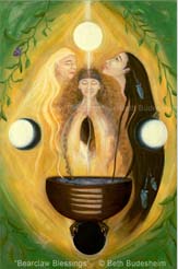 bearclaw blessings, shamanistic painting